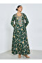 Green Floral Print Mukhawar Jalabiya - 3