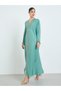 Green Rhinestone Embellishments Jalabiya with Matching Hijab - 5