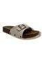 21501-26 Leather Anatomical Single Strap Women's Slippers