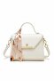Small Size Faux Leather Cover with Scarf Detail Shoulder & Hand Bag - 2