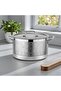 9Pcs Cookware set Panoz series P-240, 3ply Stainless steel 304, Induction bottom, Hammered design. - 2