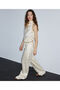 Satin Surface Wide Leg Pants - 2