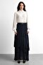 Molly Nelly Women's Layered Lined Long Elastic Skirt - 2