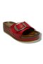 24301-26 Leather Anatomical Single Strap Padded Women's Slippers