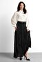 Molly Nelly Women's Layered Lined Long Elastic Skirt - 6