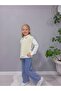 Girls' Cream Flat Sweater 3-Piece Set - 4