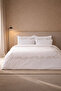 Leaf Embroidered 300 Tc Cotton Satin Duvet Cover Set