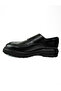 156 Black Leather Buckle Men's Classic Shoes - 3