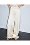 Satin Surface Wide Leg Pants - 6