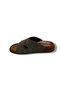 54202-26 Leather Cross Strap Anatomical Men's Slippers - 3