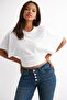 Natural Viscose Blouse with Wide Sleeves and Fitted Waist - 5