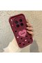 Vivo X300 Pro Compatible Shockproof Simple Claret Red Silicone Phone Case Heart Pattern - 3