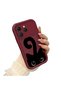 Tecno Spark 40 Compatible Shockproof Simple Claret Red Silicone Phone Case Cat Pattern - 2