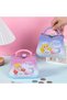 Metal Piggy Bank with Mermaid Figure - Children's Savings Box with Bag and Key, Purple - 3