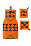 3-Piece Handmade Patchwork Kitchen Set – Bag Holder & 2 Utensil Holders