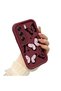 Tecno Camon 40 Pro 5g Compatible Shockproof Simple Claret Red Silicone Phone Case Butterfly Pattern - 2