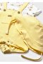 Summer Baby Boy Newborn Jumpsuit with Hat - Yellow - 3
