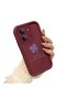 Redmi 15C 5g Compatible Shockproof Simple Claret Red Silicone Phone Case Lucky Charm - 2