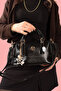 2-Piece Shiny Patent Leather Star Charm Detailed Hand and Shoulder Strap Bag - 5