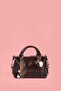 2-Piece Shiny Patent Leather Star Charm Detailed Hand and Shoulder Strap Bag - 3