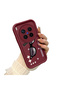 Vivo X300 Pro Compatible Shockproof Simple Claret Red Silicone Phone Case Glasses Pattern - 2