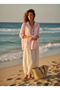 Oversize Embroidered Scallop Shirt - Summer Casual Style - 7