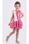 Satin Ribbon Detailed Sequin Costume Party Girl's Dress