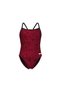 Women's Snakeskin Swimsuit Challenge Back Black-Team Red - 3