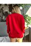 Women's Plus Size Anesthesia Printed Oversize Crew Neck Sweatshirt - 4