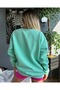 Women's Plus Size Anesthesia Printed Oversize Crew Neck Sweatshirt - 3