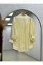 Nurcan Cupra Hidden Patch Sleeve Gathered Shirt-Na771 Yellow - 7