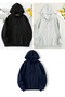 3-Piece Zippered Hooded Oversize Sweatshirt