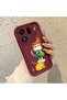 Oppo Find X9 Pro 5g Compatible Cat Pattern Shockproof Simple Claret Red Silicone Phone Case - 3