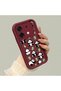 Infinix Zero 30 5g Compatible Shockproof Simple Claret Red Silicone Phone Case Panda Pattern - 3