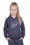 Hooded Kangaroo Pocket Sweatshirt for Girls with Print Detail - 2