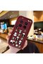 Vivo X200 Pro Compatible Shockproof Simple Claret Red Silicone Phone Case Panda Pattern