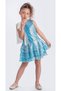 Satin Ribbon Detailed Sequin Costume Party Girl's Dress