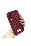 Vivo Y04 Compatible Shockproof Simple Claret Red Silicone Phone Case Bow Pattern - 2