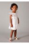 Summer Girl's Embroidered Dress - White - 3