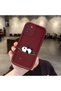Samsung Galaxy A31 Compatible Panda Pattern Shockproof Simple Claret Red Silicone Phone Case