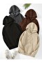 Unprinted 4-Piece Hooded Oversize Unisex Sweatshirt Eyaxx Sportwear Company - 3