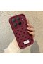 Mi 15t Pro Compatible Shockproof Simple Claret Red Silicone Phone Case Bow Pattern - 3