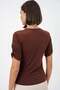 Women's Crew Neck Button Detailed Sandy Blouse 992 - 6