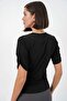 Women's Crew Neck Button Detailed Sandy Blouse 992 - 6