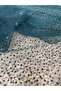 Emerald Green Sequined Tulle Fabric - 150 cm Wide - Chain Embroidered Fabric for Evening Dresses and Gowns - 2