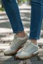 Muxa Unisex Beige Sneaker - Lightweight and Flexible Casual Shoes - Non-Slip Sole - 2