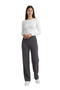 High Waist Palazzo Trousers with Lycra Pockets, Straight Cut Wide Leg - Anthracite - 8