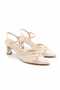 Melinta Lace Crystal Stone Heeled Shoes - 5