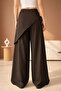 Women's High Waist Asymmetrical Design Palazzo Trousers - 3