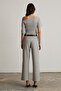 Velutto Women's High Waist Grimelange Pants with Soft Textured Woven Fabric - 5
